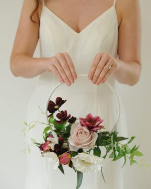 Sophia Floral Hoop