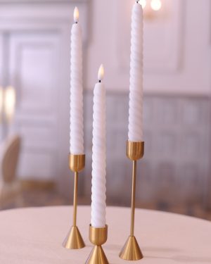 Classic Gold Candlesticks Set of 3