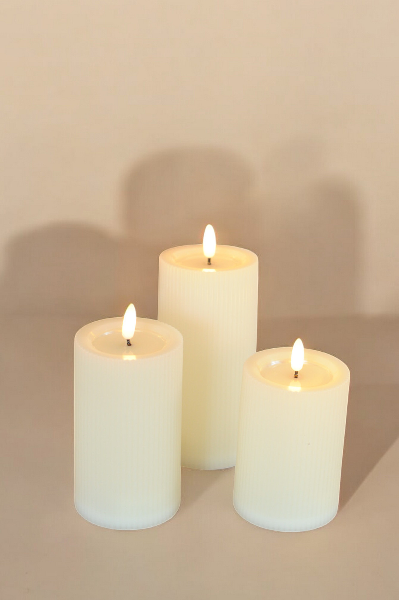 Pillar Candle Trio
