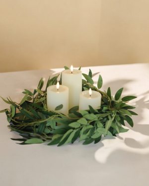 Foliage and Candle Centrepiece Set